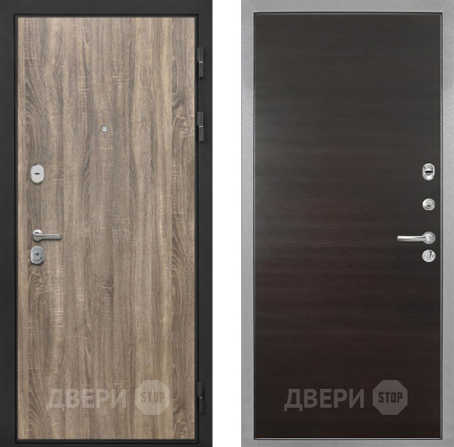 Входная металлическая Дверь Интекрон (INTECRON) Гектор Дуб Турин Гладкая Эковенге поперечный в Жуковский