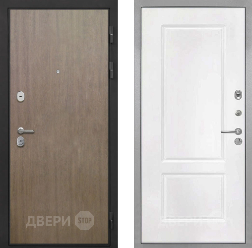 Дверь Интекрон (INTECRON) Гектор Венге Коричневый КВ-2 Белый матовый в Жуковский