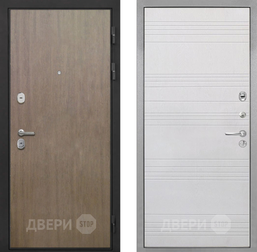 Входная металлическая Дверь Интекрон (INTECRON) Гектор Венге Коричневый ФЛ-316 Белый ясень в Жуковский