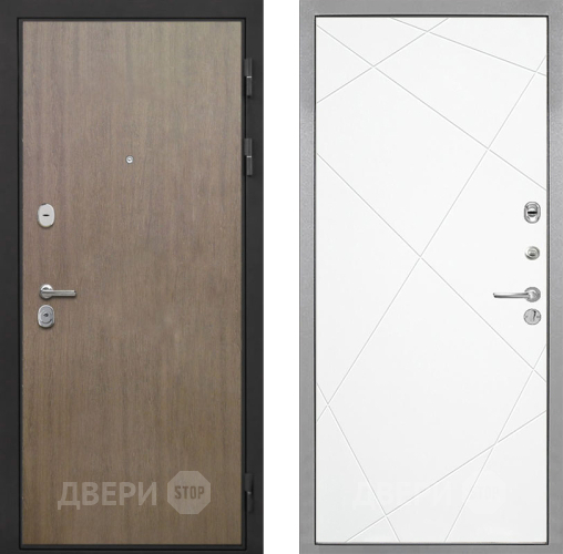 Входная металлическая Дверь Интекрон (INTECRON) Гектор Венге Коричневый Лучи-М Софт милк в Жуковский