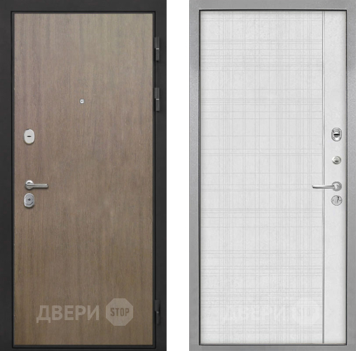 Входная металлическая Дверь Интекрон (INTECRON) Гектор Венге Коричневый В-07 с молдингом Лофт белый в Жуковский