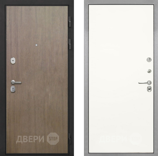 Входная металлическая Дверь Интекрон (INTECRON) Гектор Венге Коричневый Гладкая Слоновая кость в Жуковский