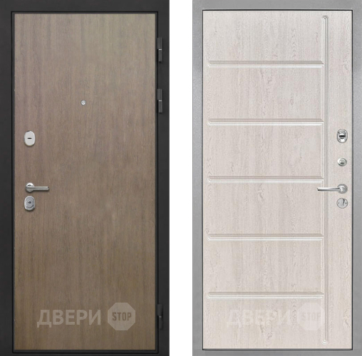 Входная металлическая Дверь Интекрон (INTECRON) Гектор Венге Коричневый ФЛ-102 Сосна белая в Жуковский