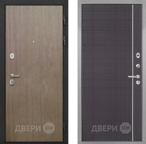 Входная металлическая Дверь Интекрон (INTECRON) Гектор Венге Коричневый В-07 с молдингом Венге в Жуковский