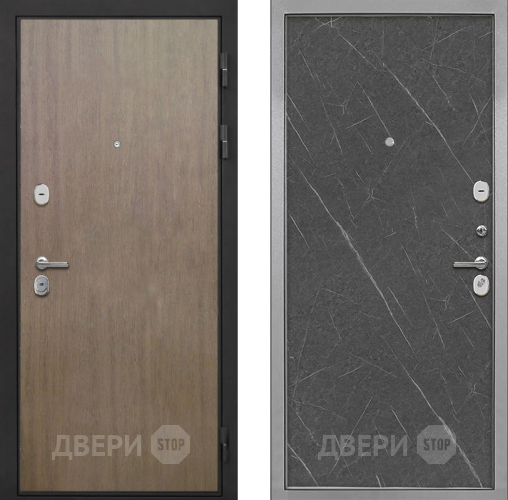 Входная металлическая Дверь Интекрон (INTECRON) Гектор Венге Коричневый Гладкая Гранит лава оникс в Жуковский