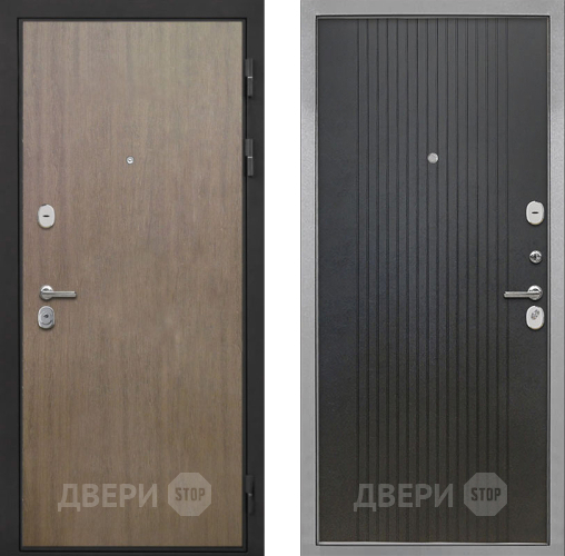 Входная металлическая Дверь Интекрон (INTECRON) Гектор Венге Коричневый ФЛ-295 Лофт черный в Жуковский