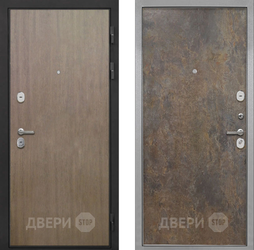 Входная металлическая Дверь Интекрон (INTECRON) Гектор Венге Коричневый Гладкая Гранж в Жуковский