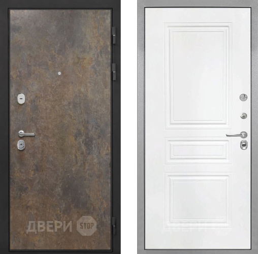 Входная металлическая Дверь Интекрон (INTECRON) Гектор Гранж ФЛ-243 Белый матовый в Жуковский