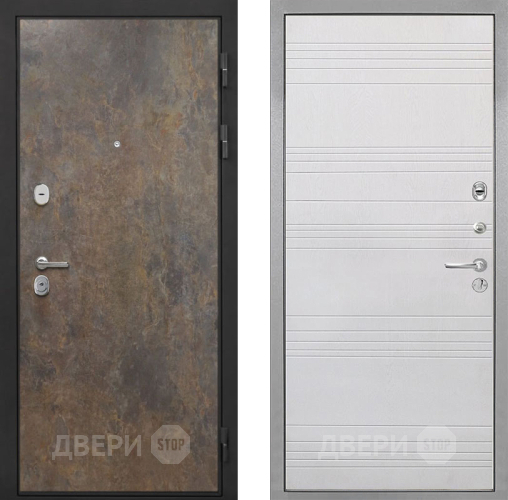 Входная металлическая Дверь Интекрон (INTECRON) Гектор Гранж ФЛ-316 Белый ясень в Жуковский