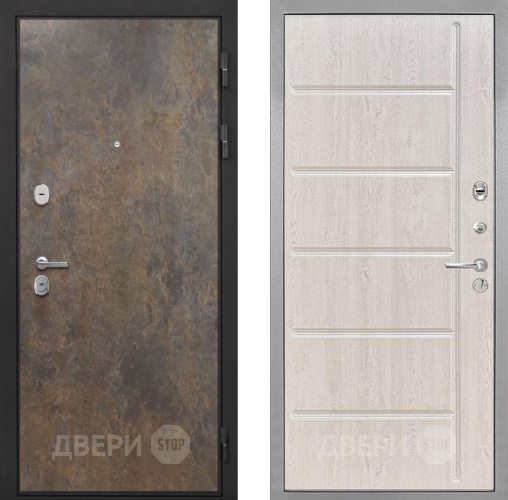 Входная металлическая Дверь Интекрон (INTECRON) Гектор Гранж ФЛ-102 Сосна белая в Жуковский