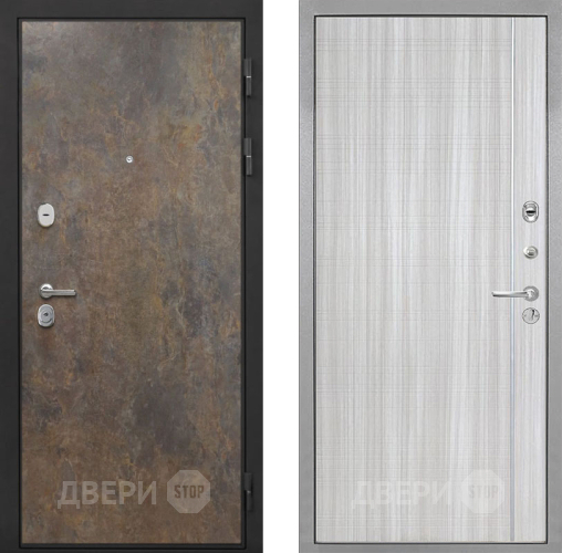 Входная металлическая Дверь Интекрон (INTECRON) Гектор Гранж В-07 с молдингом Сандал белый в Жуковский