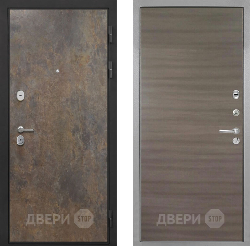 Входная металлическая Дверь Интекрон (INTECRON) Гектор Гранж Гладкая Дуб тоскано поперечный в Жуковский