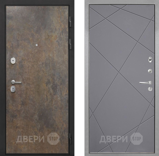 Входная металлическая Дверь Интекрон (INTECRON) Гектор Гранж Лучи-М Графит софт в Жуковский