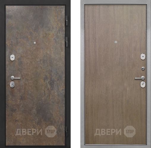 Входная металлическая Дверь Интекрон (INTECRON) Гектор Гранж Гладкая шпон Венге коричневый в Жуковский