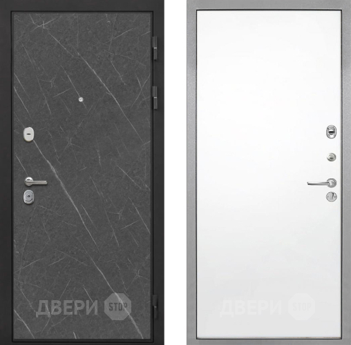 Входная металлическая Дверь Интекрон (INTECRON) Гектор Гранит Лава Оникс Гладкая Силк Сноу в Жуковский