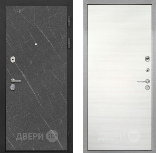 Входная металлическая Дверь Интекрон (INTECRON) Гектор Гранит Лава Оникс Гладкая Дуб сильвер поперечный в Жуковский