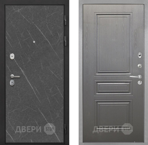 Входная металлическая Дверь Интекрон (INTECRON) Гектор Гранит Лава Оникс ФЛ-243 Графит вуд дуб в Жуковский
