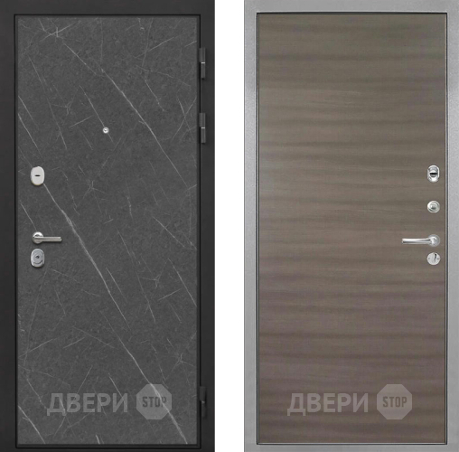 Входная металлическая Дверь Интекрон (INTECRON) Гектор Гранит Лава Оникс Гладкая Дуб тоскано поперечный в Жуковский
