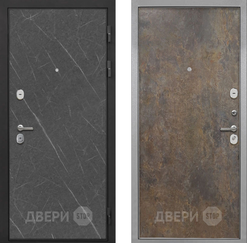 Входная металлическая Дверь Интекрон (INTECRON) Гектор Гранит Лава Оникс Гладкая Гранж в Жуковский