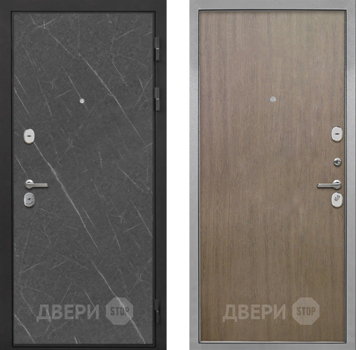 Входная металлическая Дверь Интекрон (INTECRON) Гектор Гранит Лава Оникс Гладкая шпон Венге коричневый в Жуковский