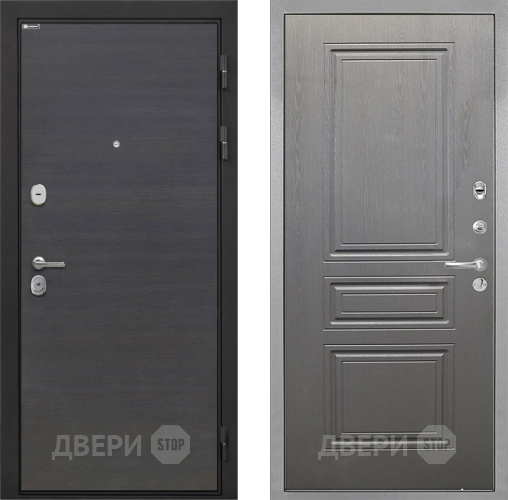 Входная металлическая Дверь Интекрон (INTECRON) Гектор Эковенге ФЛ-243 Графит вуд дуб в Жуковский