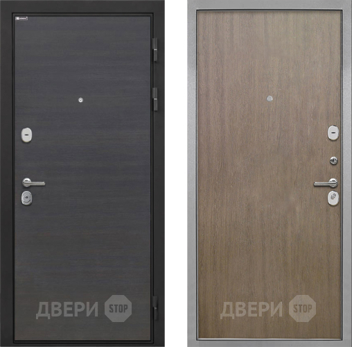 Входная металлическая Дверь Интекрон (INTECRON) Гектор Эковенге Гладкая шпон Венге коричневый в Жуковский