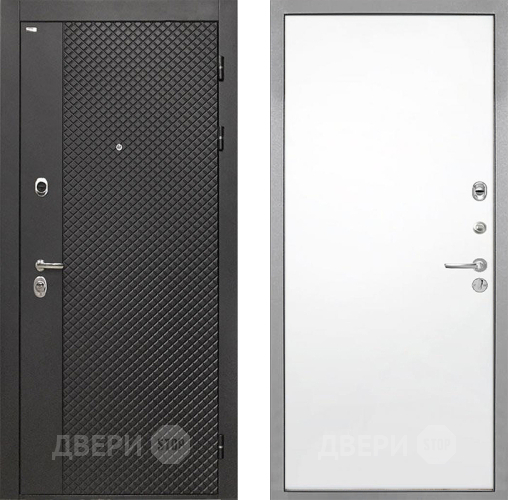 Входная металлическая Дверь Интекрон (INTECRON) Олимпия Black 4К Гладкая Силк Сноу в Жуковский