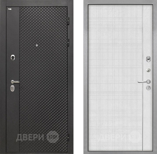Дверь Интекрон (INTECRON) Олимпия Black 4К В-07 с молдингом Лофт белый в Жуковский