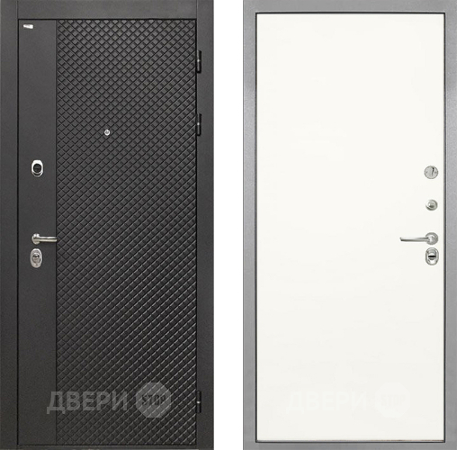 Входная металлическая Дверь Интекрон (INTECRON) Олимпия Black 4К Гладкая Слоновая кость в Жуковский