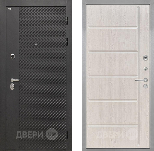 Входная металлическая Дверь Интекрон (INTECRON) Олимпия Black 4К ФЛ-102 Сосна белая в Жуковский