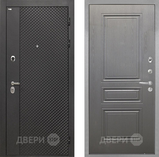 Входная металлическая Дверь Интекрон (INTECRON) Олимпия Black 4К ФЛ-243 Графит вуд дуб в Жуковский