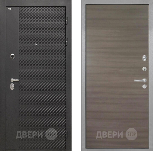 Входная металлическая Дверь Интекрон (INTECRON) Олимпия Black 4К Гладкая Дуб тоскано поперечный в Жуковский