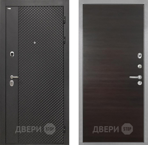 Входная металлическая Дверь Интекрон (INTECRON) Олимпия Black 4К Гладкая Эковенге поперечный в Жуковский