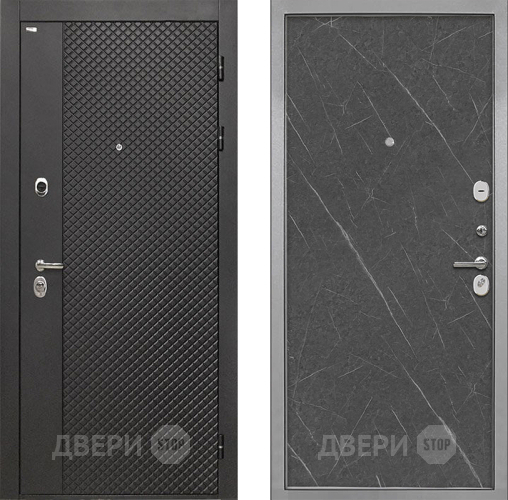 Входная металлическая Дверь Интекрон (INTECRON) Олимпия Black 4К Гладкая Гранит лава оникс в Жуковский