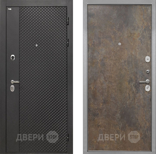 Входная металлическая Дверь Интекрон (INTECRON) Олимпия Black 4К Гладкая Гранж в Жуковский
