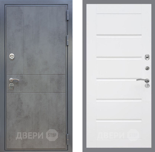 Входная металлическая Дверь Рекс (REX) ФЛ-290 Сити Белый ясень в Жуковский