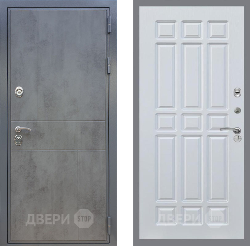 Входная металлическая Дверь Рекс (REX) ФЛ-290 FL-33 Белый ясень в Жуковский