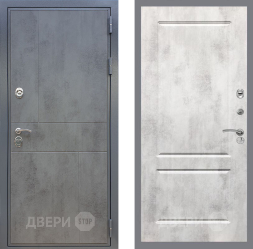 Входная металлическая Дверь Рекс (REX) ФЛ-290 FL-117 Бетон светлый в Жуковский