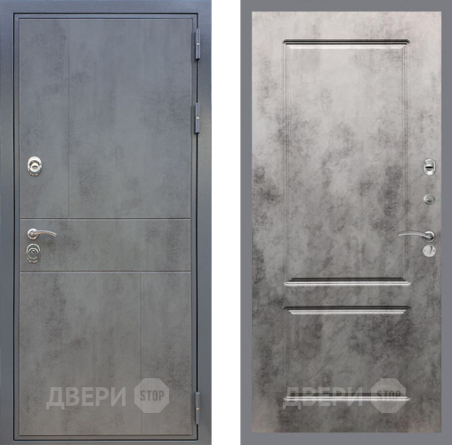 Входная металлическая Дверь Рекс (REX) ФЛ-290 FL-117 Бетон темный в Жуковский