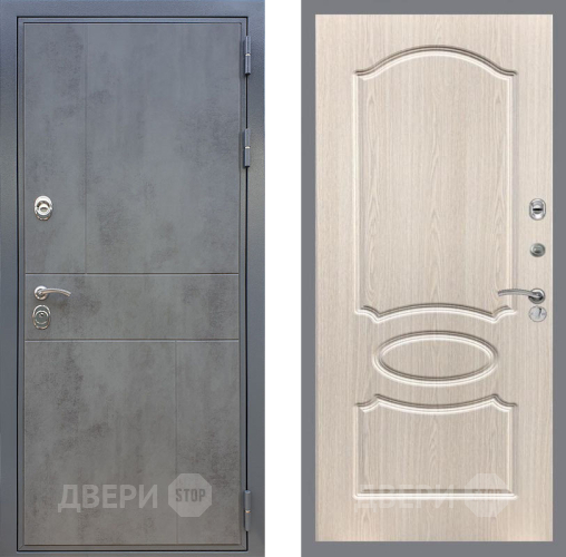 Входная металлическая Дверь Рекс (REX) ФЛ-290 FL-128 Беленый дуб в Жуковский