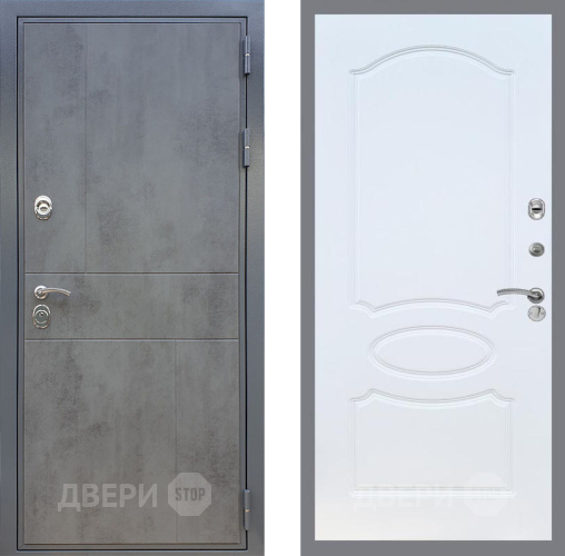 Входная металлическая Дверь Рекс (REX) ФЛ-290 FL-128 Белый ясень в Жуковский