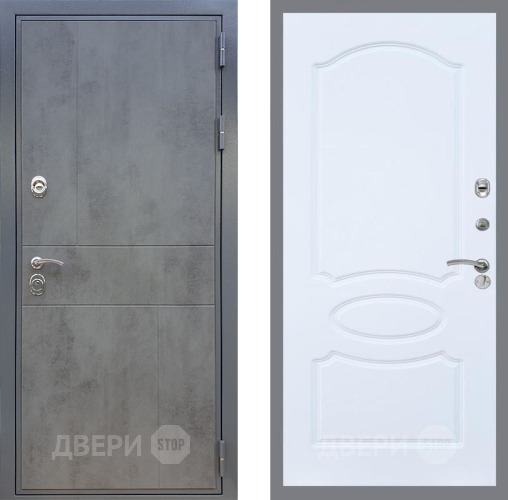 Входная металлическая Дверь Рекс (REX) ФЛ-290 FL-128 Силк Сноу в Жуковский