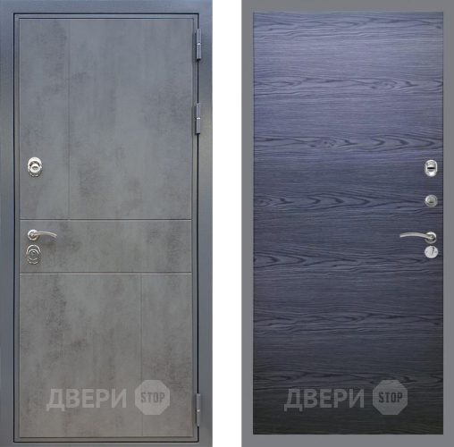 Дверь Рекс (REX) ФЛ-290 GL Дуб тангенальный черный в Жуковский