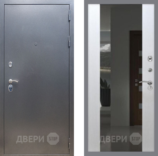 Входная металлическая Дверь Рекс (REX) 11 СБ-16 Зеркало Белый ясень в Жуковский