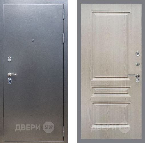 Входная металлическая Дверь Рекс (REX) 11 FL-243 Беленый дуб в Жуковский