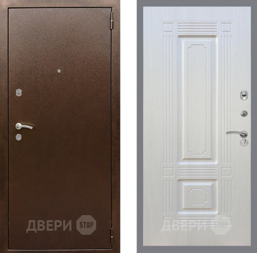 Дверь Рекс (REX) 1А Медный Антик FL-2 Лиственница беж в Жуковский