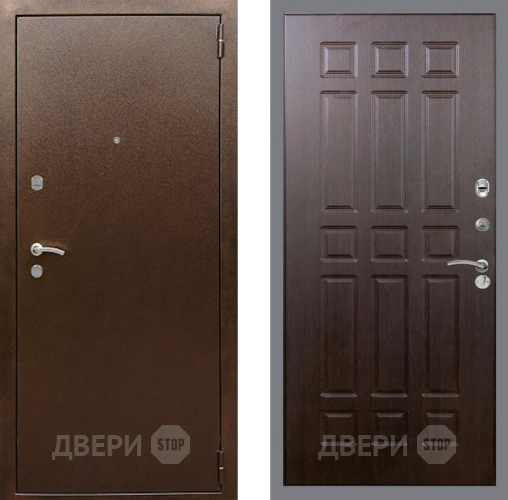 Входная металлическая Дверь Рекс (REX) 1А Медный Антик FL-33 Венге в Жуковский