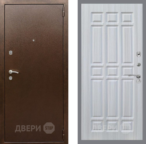 Дверь Рекс (REX) 1А Медный Антик FL-33 Сандал белый в Жуковский