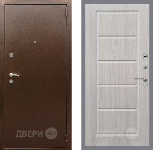 Входная металлическая Дверь Рекс (REX) 1А Медный Антик FL-39 Беленый дуб в Жуковский