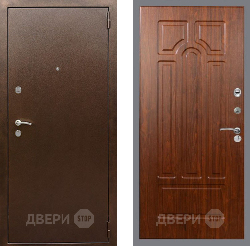 Входная металлическая Дверь Рекс (REX) 1А Медный Антик FL-58 Морёная берёза в Жуковский
